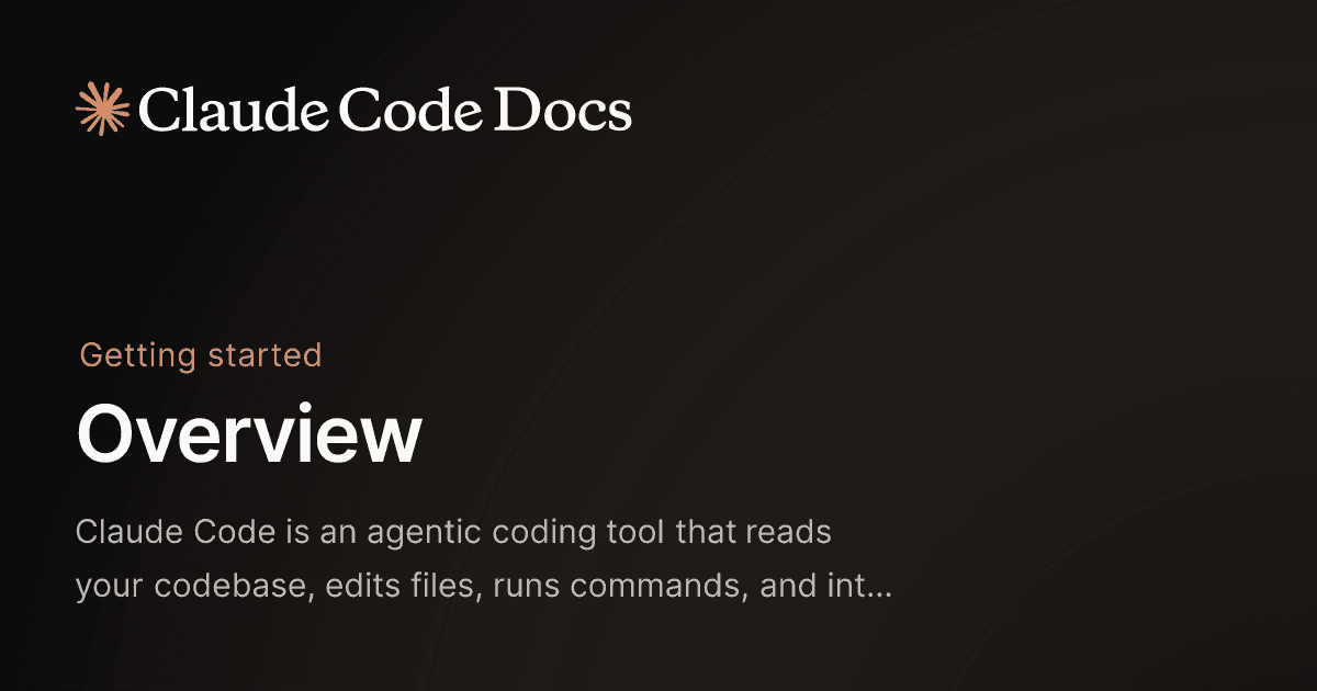 Claude Code Docs - The Agentic Coding Tool
