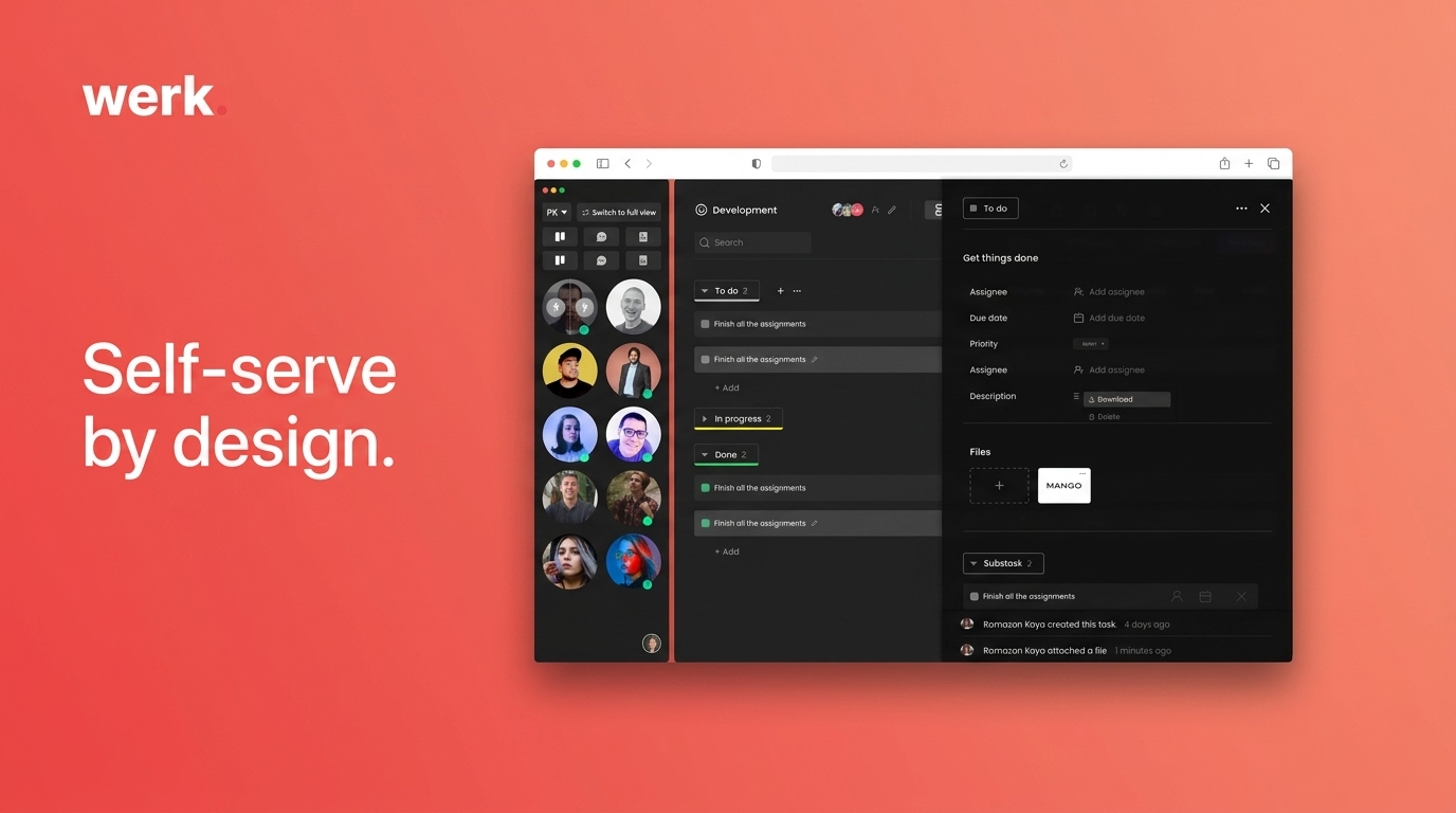 Werk product-led growth experience
